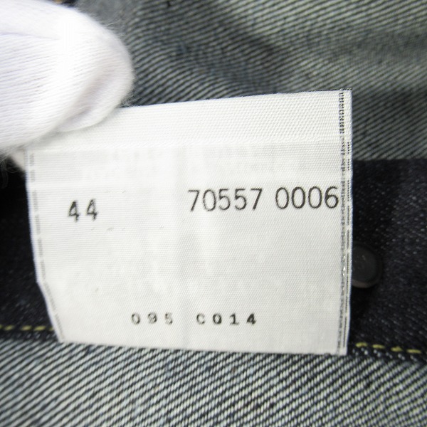 実際に弊社で買取させて頂いた【未使用】Levi’s/リーバイス 557XX Lot557 3rd デニム ジャケット/Gジャン 70557-0006/44の画像 5枚目