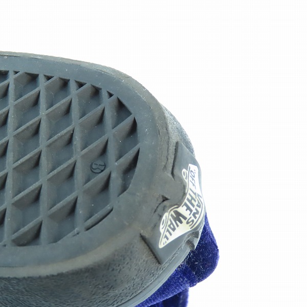 実際に弊社で買取させて頂いたVANS/バンズ BILLY'S別注 17AW CHUKKA/チャッカ ベロア ハイカットスニーカー V49VVT/27.5cmの画像 6枚目