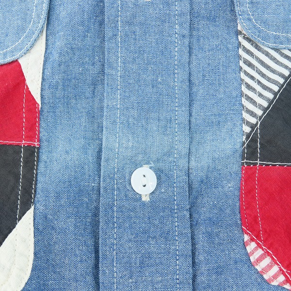 実際に弊社で買取させて頂いたSUGAR CANE/シュガーケーン 東洋エンタープライズ パッチワーク 半袖 ボタンシャツ MS-511/Mの画像 5枚目