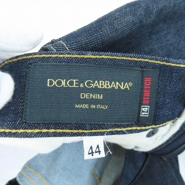 実際に弊社で買取させて頂いた【JPタグ】DOLCE&GABBANA/ドルチェ&ガッバーナ  ストレッチ デニムパンツ G647LD/G8Q24 /44の画像 4枚目