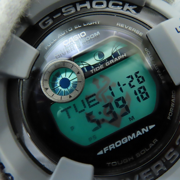 実際に弊社で買取させて頂いたG-SHOCK/Gショック FROGMAN/フロッグマン Men in Military Colors/タフソーラー GF-8250ER-2JFの画像 5枚目