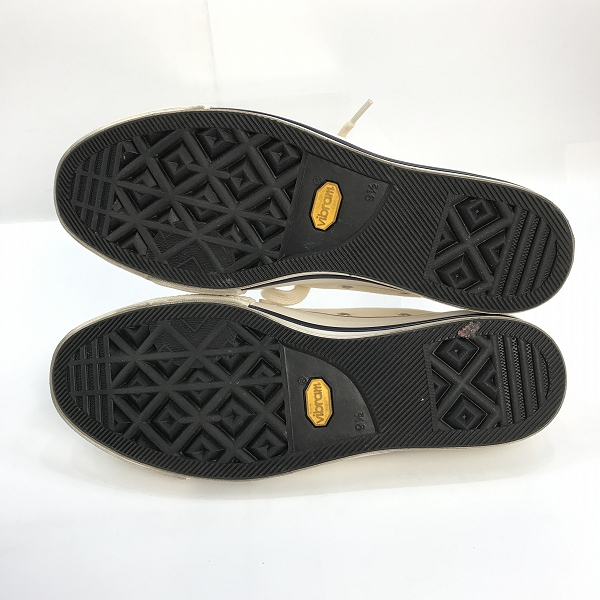実際に弊社で買取させて頂いたCONVERSE ADDICT/コンバース アディクト CHUCK TAYLOR CANVAS OX/チャックテイラー ビブラムソール スニーカー 1SD398/28の画像 2枚目