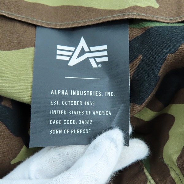 実際に弊社で買取させて頂いた【未使用】ALPHA INDUSTRIES/アルファインダストリーズ カモフラ カーゴパンツ TB1027-120/XLの画像 6枚目