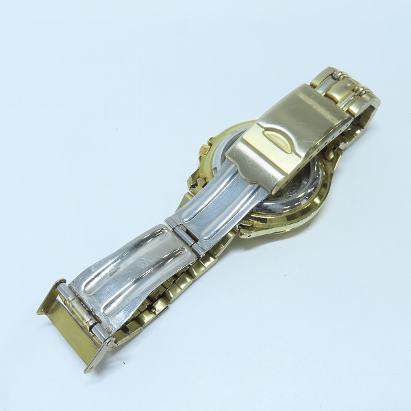 実際に弊社で買取させて頂いたSEIKO/セイコー 5 SPORTS/5スポーツ AUTOMATIC 黒文字盤 ゴールド 腕時計 7S26-01G0の画像 3枚目