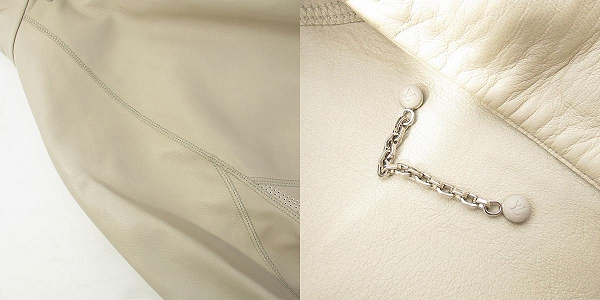 実際に弊社で買取させて頂いた【JPタグ】LOUIS VUITTON/ルイヴィトン 2018年製 レザージップアップブルゾン RM181 GCR HEL76W/44の画像 9枚目