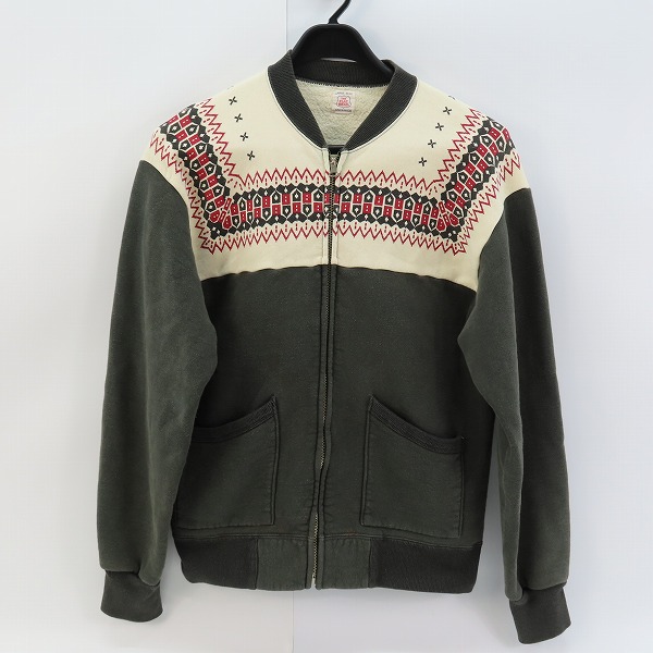 実際に弊社で買取させて頂いたTHE FLAT HEAD/フラットヘッド 裏起毛 ジップアップジャケット L