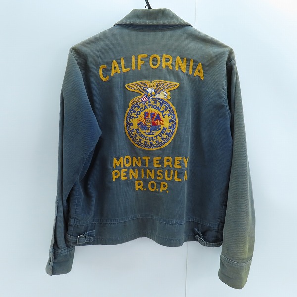 実際に弊社で買取させて頂いた【難あり】NATIONAL FFA/アメリカ国立農業学校 ファーマーズ ヴィンテージ/ビンテージ コーデュロイ ジャケット LOT100/40の画像 1枚目