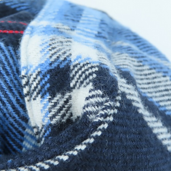 実際に弊社で買取させて頂いた【未使用】 SUGAR CANE/シュガーケーン TWILL CHECK WORK SHIRT/ツイルチェック ワークシャツ/ネルシャツ ブルー SC28740/Lの画像 5枚目