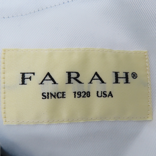 実際に弊社で買取させて頂いた【未使用】FARAH/ファーラー Two Tuck Wide/ツータックワイドパンツ FR0301-W4009/W29L28の画像 3枚目