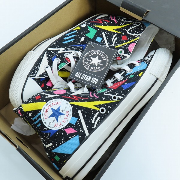 実際に弊社で買取させて頂いたCONVERSE/コンバース ALL STAR 100/オールスター 100 GEOMETRIC HI/ジオメトリック ハイ 1SC086/26.5の画像 7枚目