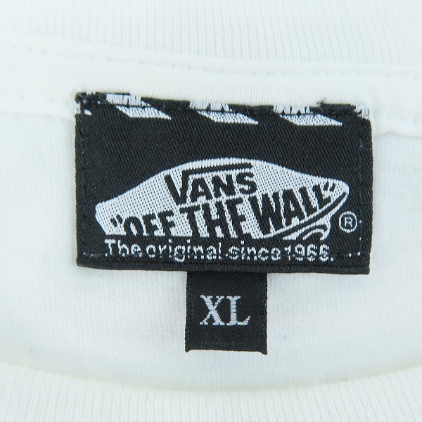 実際に弊社で買取させて頂いたSTANDARD CALIFORNIA×VANS/スタンダードカリフォルニア×バンズ Factory Team Tee コラボTシャツ 白/XLの画像 2枚目