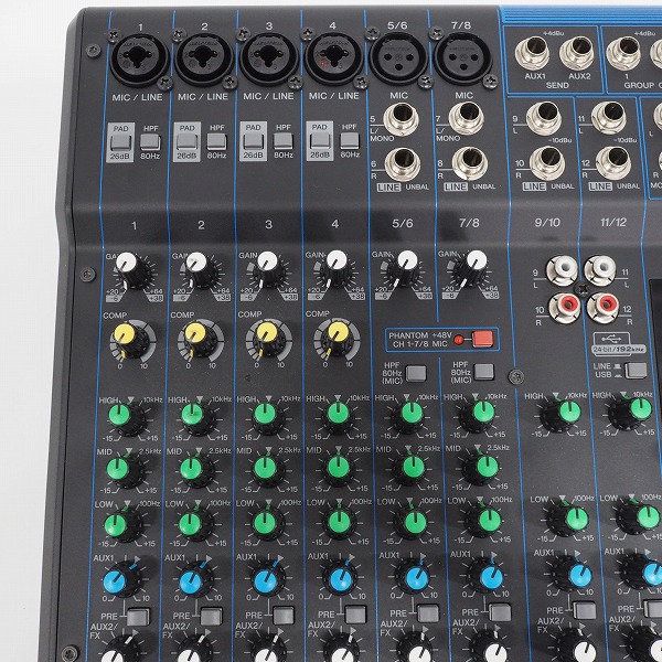 実際に弊社で買取させて頂いたYAMAHA/ヤマハ MG12XU 12チャンネル アナログミキサー【通電確認済】の画像 2枚目