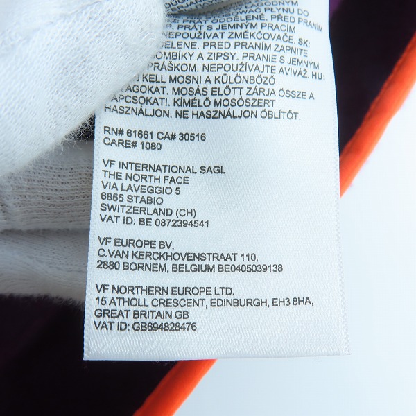 実際に弊社で買取させて頂いたTHE NORTH FACE×KAWS/ノースフェイス×カウズ フリースジャケット NF0A7WLG/Mの画像 4枚目