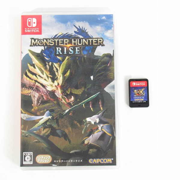 実際に弊社で買取させて頂いたNintendo Switch/ニンテンドー スイッチ ソフト カプコン モンスターハンターライズ/ダブルクロス 2点セット/モンハン