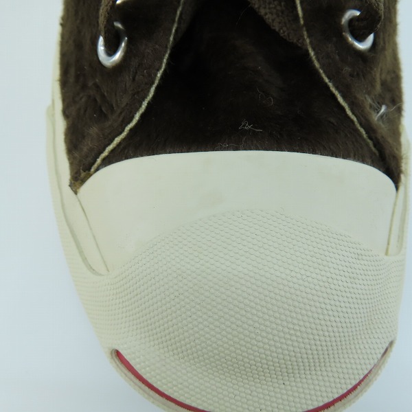 実際に弊社で買取させて頂いた【未使用】CONVERSE/コンバース JACK PURCELL/ジャックパーセル Xフェイクファー 1B065/27の画像 7枚目
