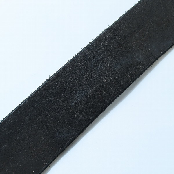 実際に弊社で買取させて頂いたISAMU KATAYAMA BACKLASH/バックラッシュ プレート バックル レザー ベルト ブラックの画像 8枚目