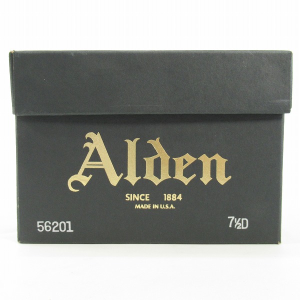 実際に弊社で買取させて頂いたALDEN/オールデン コードバン パンチドゥキャップトゥ レザー シューズ 56201/7.5Dの画像 9枚目