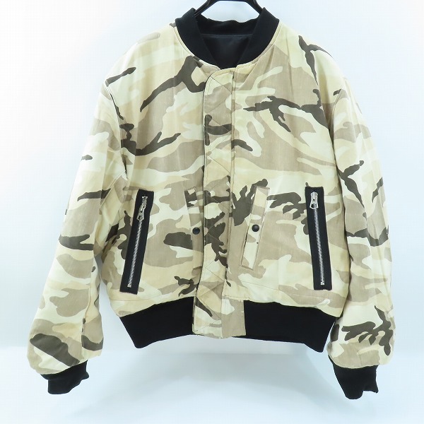 実際に弊社で買取させて頂いたN.HOOLYWOOD/エヌ ハリウッド×ALPHA INDUSTRIES/アルファ インダストリーズ 17AW MA-1 Reversible/TA1287-8001/40の画像 2枚目