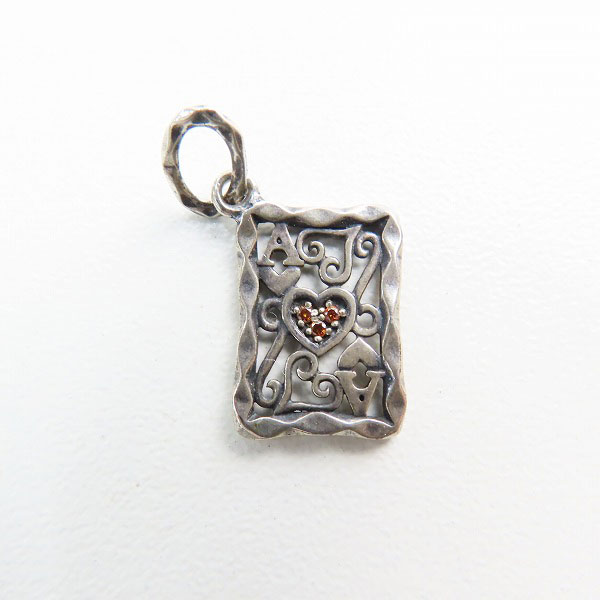 実際に弊社で買取させて頂いた【ギャラ付き】KONRON/コンロン アリスインワンダーランド トランプ ペンダントトップの画像 1枚目