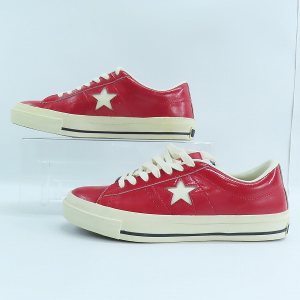 実際に弊社で買取させて頂いたCONVERSE/コンバース ONE STAR ENAMEL-LEATHER OX/ワンスター 1C015/26.5の画像 3枚目