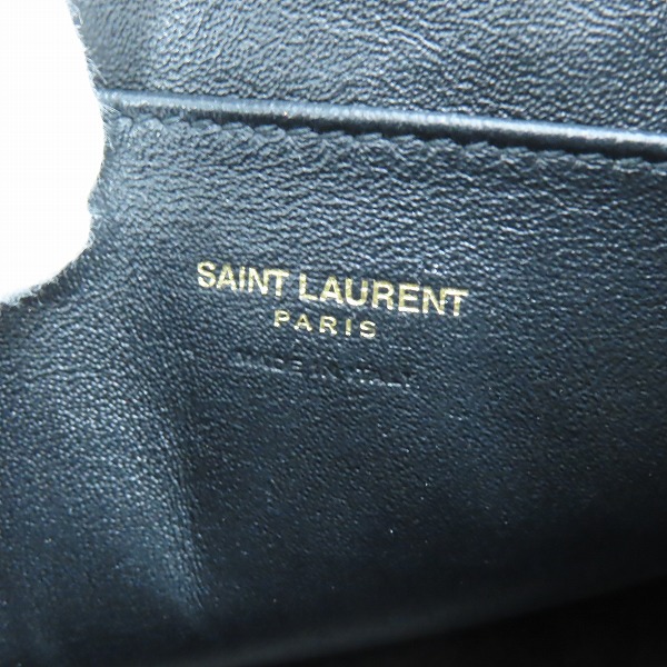 実際に弊社で買取させて頂いたSAINT LAURENT PARIS/サンローランパリ ベイビーカバス YSLロゴ 2WAY ショルダー/ミニトートバッグの画像 4枚目