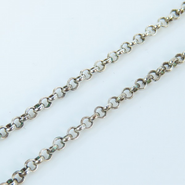 実際に弊社で買取させて頂いたCHROME HEARTS/クロムハーツ ロールチェーン 18インチの画像 5枚目