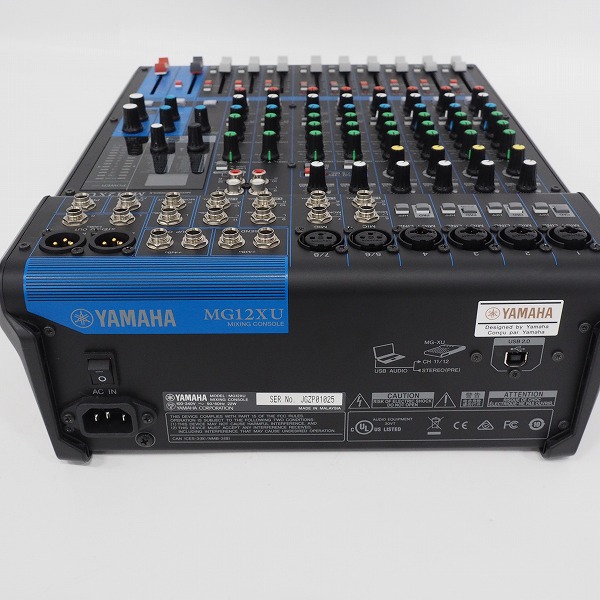 実際に弊社で買取させて頂いたYAMAHA/ヤマハ MG12XU 12チャンネル アナログミキサー【通電確認済】の画像 5枚目