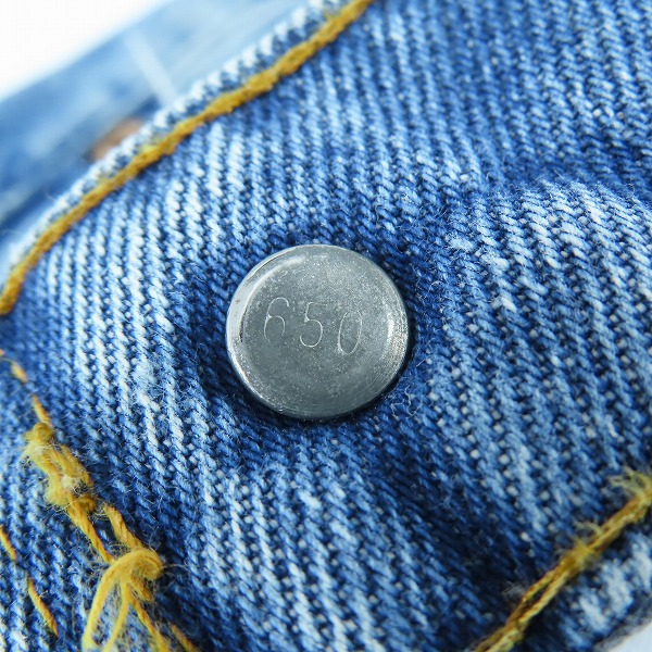 実際に弊社で買取させて頂いたLevi's/リーバイス 505-0217 デニム パンツ 42TALON ボタン裏650 82年製 W36の画像 7枚目