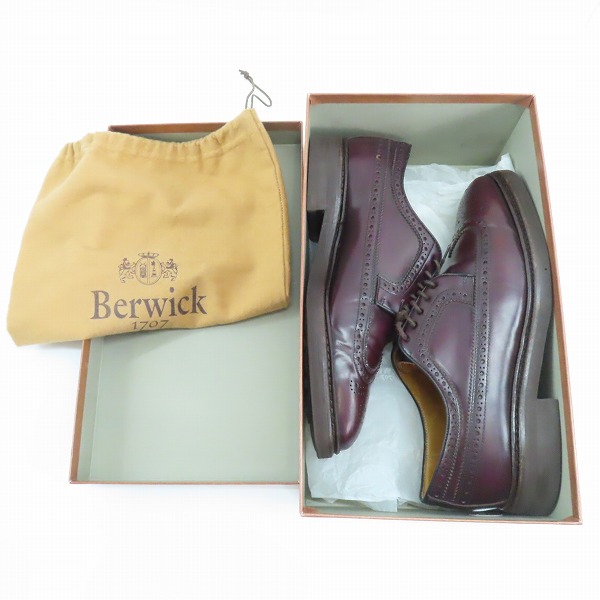 実際に弊社で買取させて頂いたBerwick/バーウィック ウイングチップ レザー ビジネスシューズ 5278/7.5の画像 8枚目