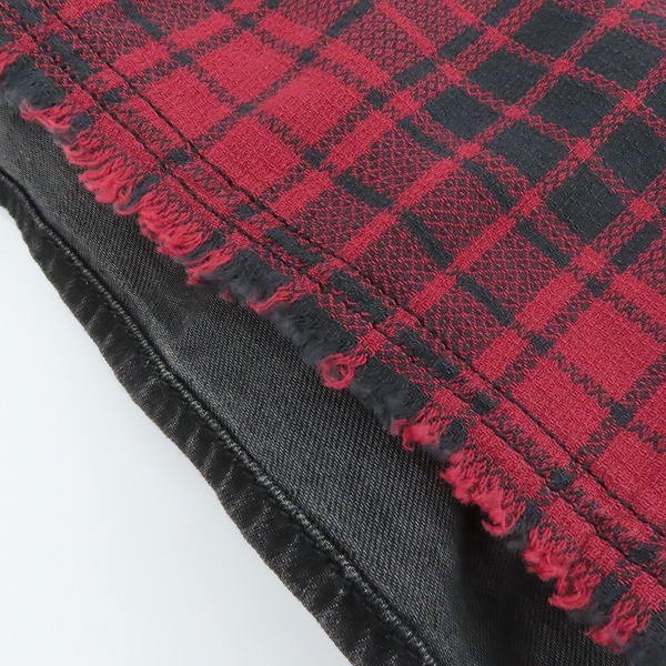 実際に弊社で買取させて頂いたDIESEL/ディーゼル 18AW リバーシブル チェック デニム シャツ/ジャケット/Mの画像 8枚目