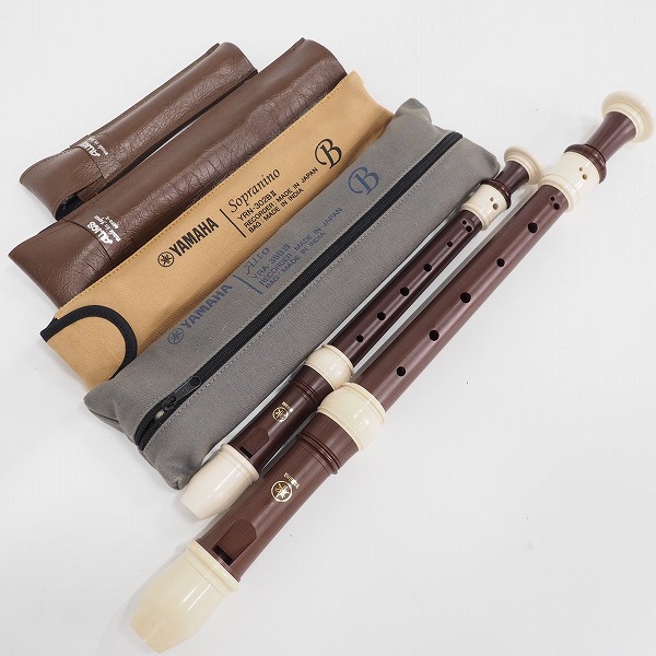実際に弊社で買取させて頂いた【おまとめ品】YAMAHA/ヤマハ・AULOS/アウロス アルト・ソプラノリコーダー 他 6本セット