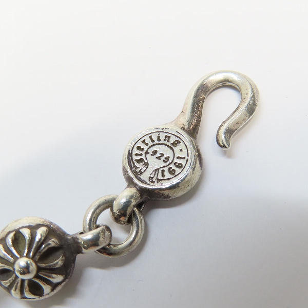 実際に弊社で買取させて頂いたCHROME HEARTS/クロムハーツ 1 BALL DAGGER クロスボール チェーン ダガー ブレスレットの画像 6枚目