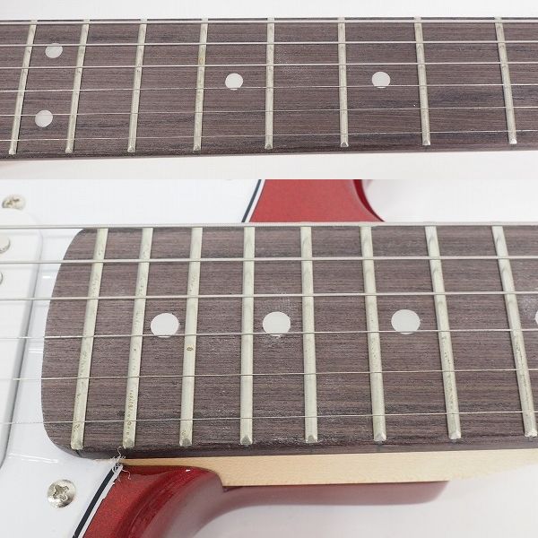 実際に弊社で買取させて頂いた★PhotoGenic/フォトジェニック ST-180/MRD ストラトキャスターType マッチングヘッド エレキギター ソフトケース付 の画像 4枚目