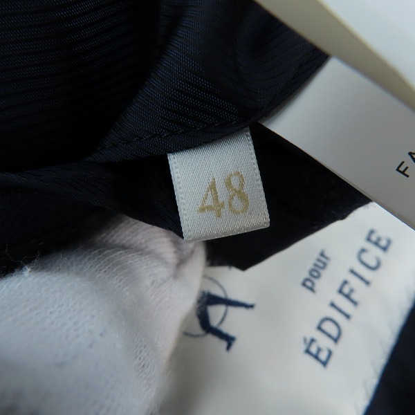 実際に弊社で買取させて頂いたEDIFICE×LELYS/エディフィス×ルリス スーツジャケット 48の画像 4枚目