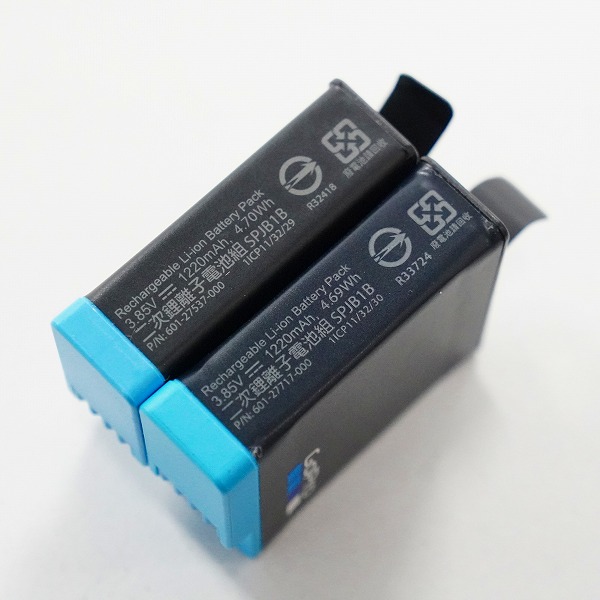 実際に弊社で買取させて頂いたGoPro/ゴープロ SPJB1B HERO 5/6/7/8 用 純正 バッテリー 2点セット 動作確認済みの画像 4枚目