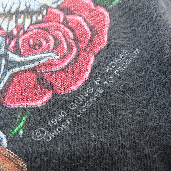 実際に弊社で買取させて頂いたGUNS N' ROSES/ガンズアンドローゼズ 90s ヴィンテージシャツ/バンドＴシャツ Lの画像 8枚目