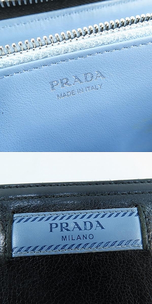 実際に弊社で買取させて頂いたPRADA/プラダ レザー ラウンドジップ長財布 の画像 5枚目