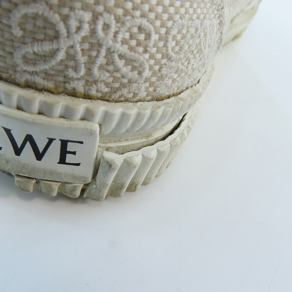 実際に弊社で買取させて頂いたLOEWE/ロエベ フラップ アナグラム スニーカー/38の画像 8枚目