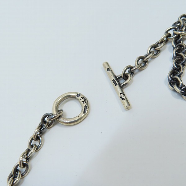 実際に弊社で買取させて頂いた【ギャラ付】Gabor/ガボール 3.9チェーン&1/16クラシックTバー ネックレス 45cmの画像 1枚目