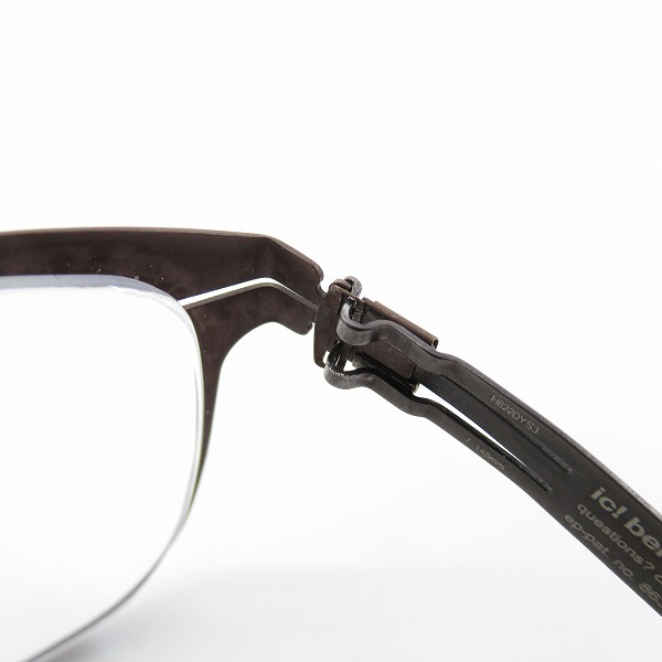 実際に弊社で買取させて頂いたic! berlin/アイシーベルリン marie メガネフレーム/眼鏡/アイウェア 863424の画像 6枚目