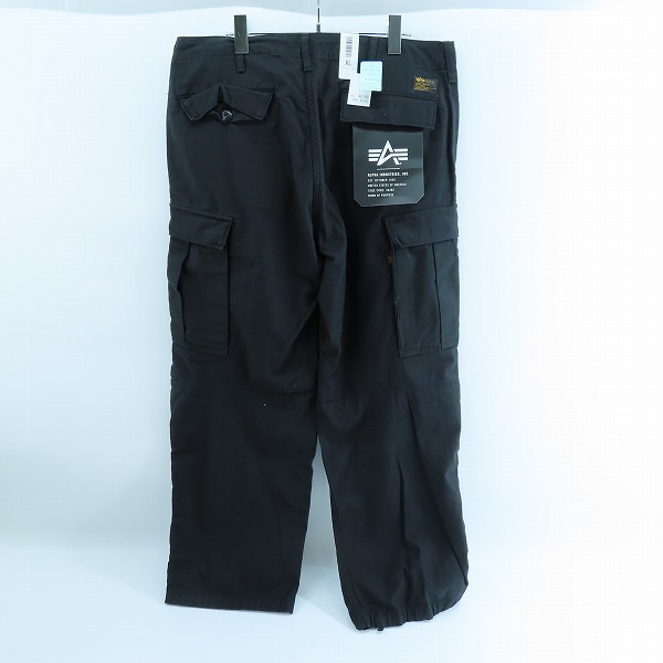 実際に弊社で買取させて頂いた【未使用】ALPHA INDUSTRIES/アルファ インダストリーズ カーゴパンツ/ブラック/TB1057-201/XLの画像 1枚目