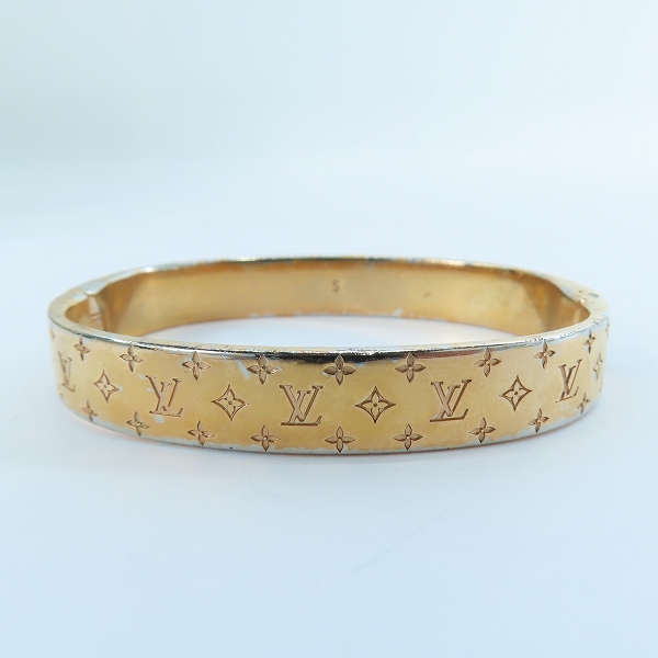 実際に弊社で買取させて頂いたLOUIS VUITTON/ルイヴィトン カフ ナノグラム ブレスレット M00253の画像 3枚目