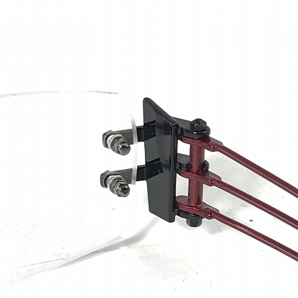 実際に弊社で買取させて頂いたLess than human/レスザンヒューマン TENRAI メガネフレーム アイウェア ブラック×レッド　の画像 4枚目