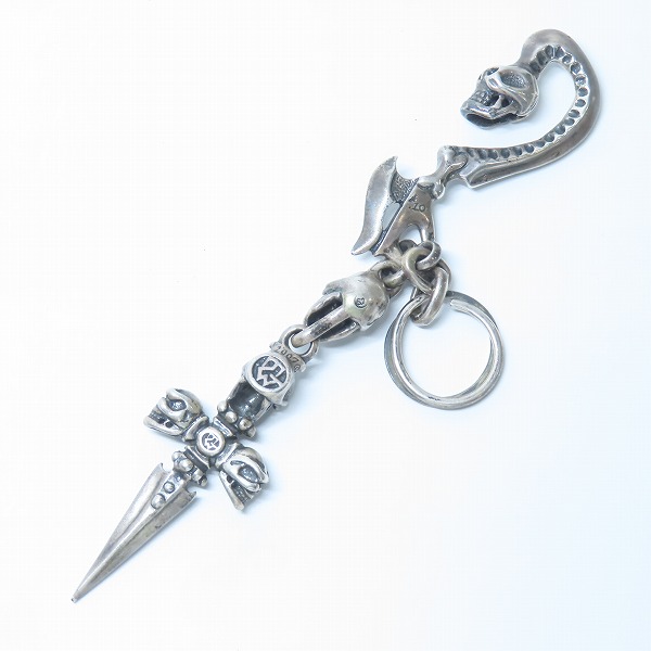 実際に弊社で買取させて頂いたTRAVIS WALKER/トラヴィスワーカー スカルダガー キーフックの画像 1枚目