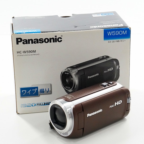 実際に弊社で買取させて頂いたPanasonic/パナソニック HC-W590M 2018年製 デジタルハイビジョン ビデオカメラ 簡易動作確認済み