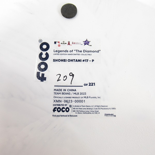 実際に弊社で買取させて頂いたFOCO PLAYER BOBBLE ボブルヘッド  ASG/オールスター 2021 大谷翔平 二刀流 Spinning Base 首振り フィギュアの画像 7枚目