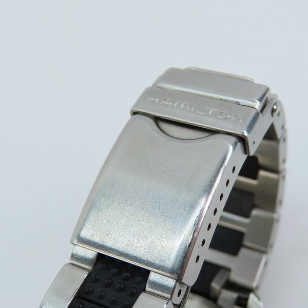 実際に弊社で買取させて頂いたHAMILTON/ハミルトン Khaki/カーキ  クォーツ ウォッチ 腕時計 6301【動作未確認】の画像 6枚目