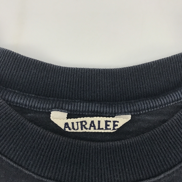 実際に弊社で買取させて頂いたAURALEE/オーラリー ヘビー コットン サイドスリット Tシャツ/4の画像 2枚目