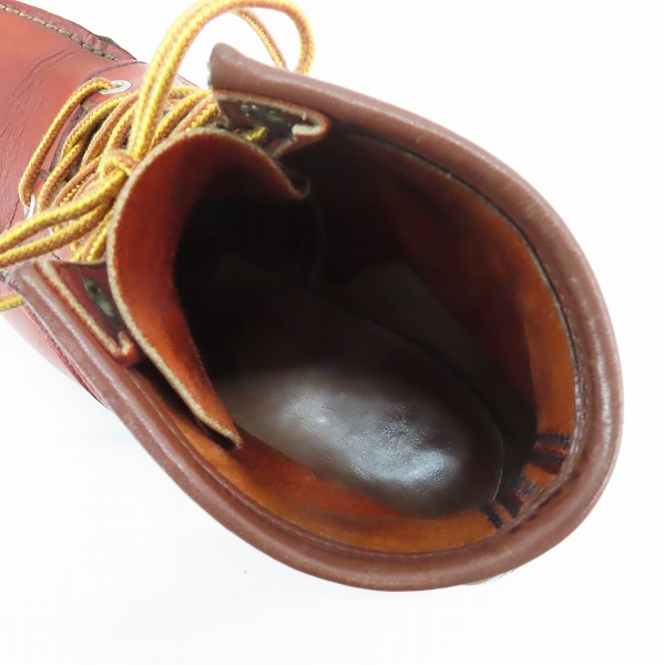 実際に弊社で買取させて頂いたRED WING/レッドウィング 半円犬タグ アイリュッシュセッターブーツ 875/7Eの画像 4枚目