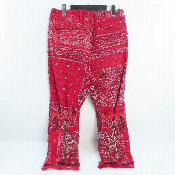 実際に弊社で買取させて頂いたchildren of the discordance × poliquant/チルドレンオブザディスコーダンス×ポリクワント バンダナ キルティング パンツの画像 1枚目